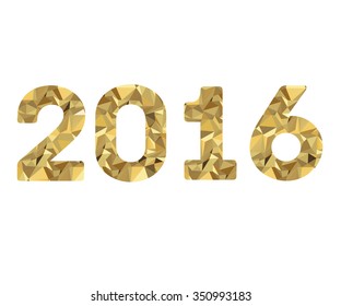 Vector 2016 gold triangle