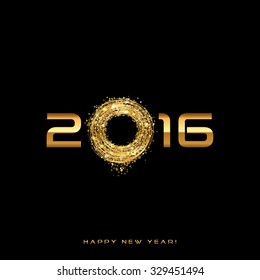 Vector - 2016 Happy New Year background