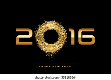 Vector - 2016 Happy New Year background