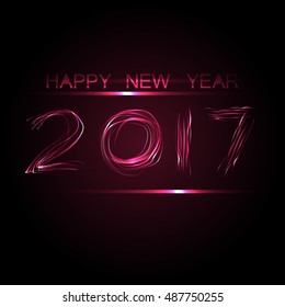 Vector 2017 Happy New Year background