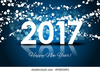 Vector 2017 - Happy New year background