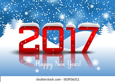 Vector 2017 Happy New Year background