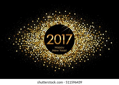 Vector 2017 Happy New Year background