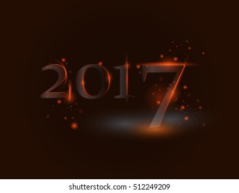 Vector 2017 Happy New Year background