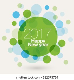Vector 2017 Happy New Year Background Design for Greeting Cards / Banners / Posters
