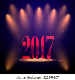 Vector 2017 Happy New Year.