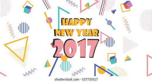 Vector 2017 Happy New Year background