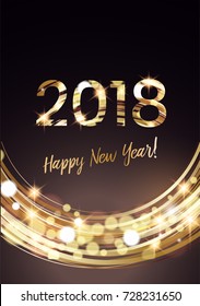 Vector 2018 Happy New Year background