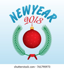 Vector 2018 Happy New Year background
