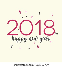 Vector 2018 Happy New Year background