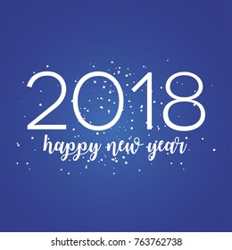 Vector 2018 Happy New Year background