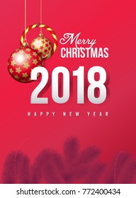 Vector 2018 Happy New Year background