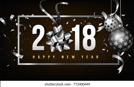 Vector 2018 Happy New Year background