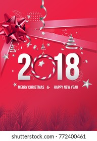 Vector 2018 Happy New Year background