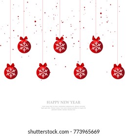 Vector 2018 Happy New Year background.