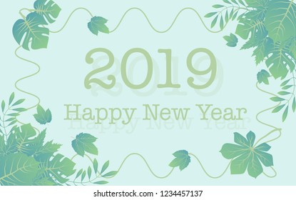 --------------------------------------------
Vector 2019 Happy New Year background,Happy New Year 2019 greeting gold design. Vector illustration with text.