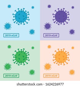 Vector 2019-nCoV coronavirus concept background