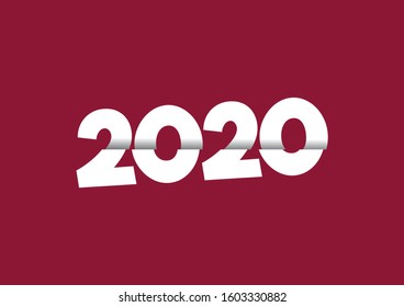 Vector | 2020 Greeting card | Happy New Year