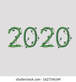 vector of 2020 nature leaves