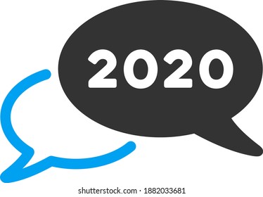 Ilustración del webinar del Vector 2020. Ilustración aislada sobre un fondo blanco.