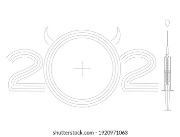 A vector of 2021 with something surprised will be happen which we need to be prepared.