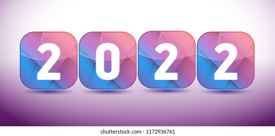 Vector 2022 happy new year