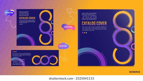 Cubierta del catálogo de Vector 2025 y concepto de diseño de Anuncio