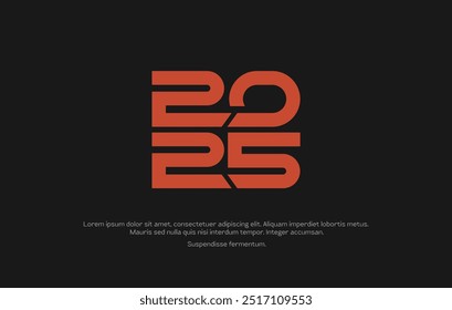 Vector 2025 logo creative concept