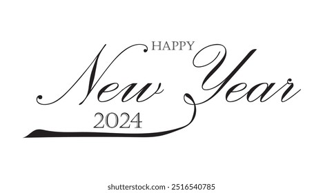 Vector 2025 new year celebration modern number typography design.