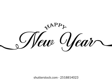 Vector 2025 new year celebration modern number typography design.