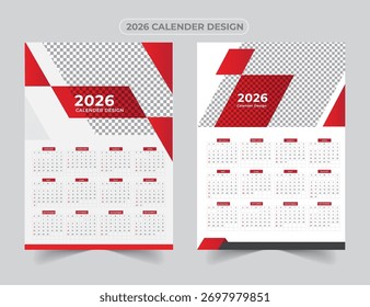 Vector 2026 Calendar Printable Template