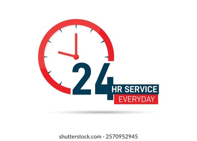 vector 24 hour everyday service with help and support 
