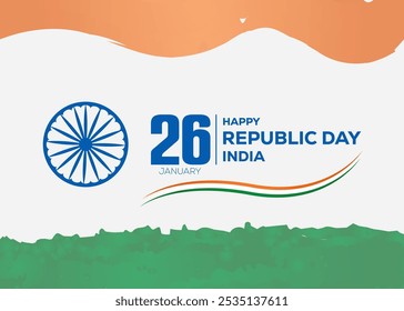 Vector 26 January Indian Republic Day Celebration Greeting Background design