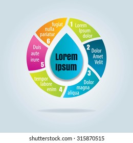 vector of 3 option cycle diagram template  for presentation,brochure,graph, etc.