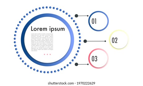 Vector 3 options infographic design, structure chart,vector business template for presentation,business data visualization, isolated on white background , Vector Illustration EPS 10