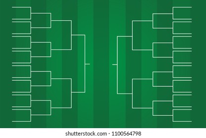 vector of 32 teams tournament bracket templates