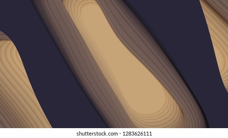 Vector 3D abstract background with paper cut shape. Colorful carving art. Paper craft Antelope canyon landscape with gradient colors. Minimalistic design for business presentations, flyers