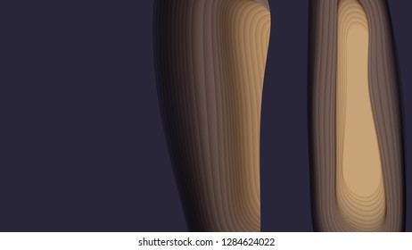 Vector 3D abstract background with paper cut shape. Colorful carving art. Paper craft Antelope canyon landscape with gradient colors. Minimalistic design for business presentations, flyers