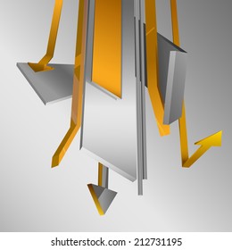 Vector 3d arrows.