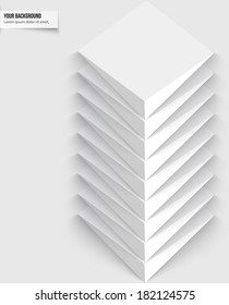 Vector 3d banners and squares. Design background