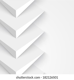 Vector 3d banners and squares. Design background