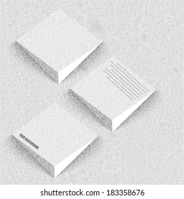 Vector 3d banners and squares. Design background