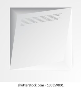 Vector 3d banners and squares. Design background