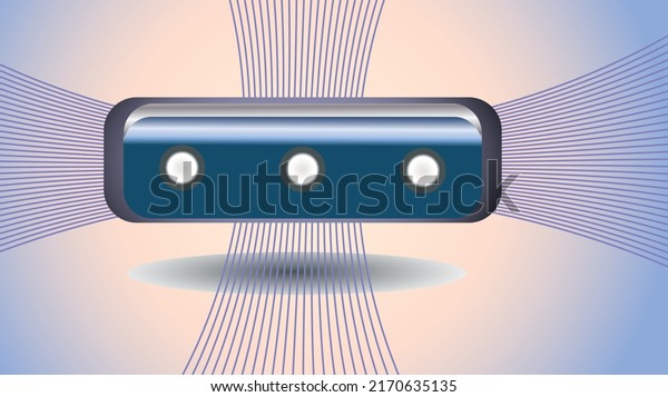 Spatial Button Botón Vector 3D. Papel mural de: vector de stock (libre de regalías ...