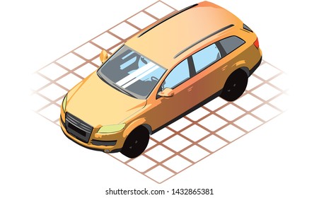 Vector 3d Car Series Isometris