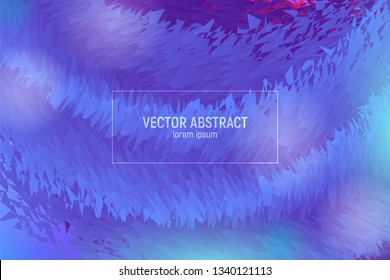 Vector 3d Colorful Fluid Shapes. Design for Music Poster, Brochure, Layout. Abstract Wave Cover with Vibrant Gradient.