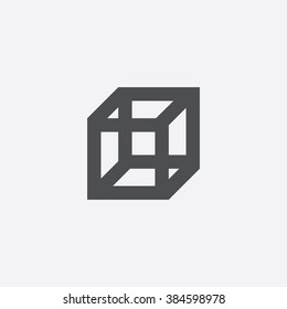 Vector 3d Cube Icon