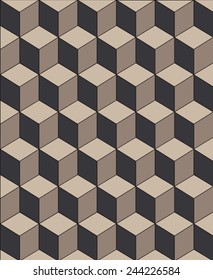 Vector 3d cube pattern (Can be used as texture for cards, invitations, DIY projects, web sites or for any other design) 
