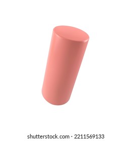 Vector 3d cylinder. Realistic 3d object.