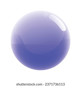 Vector 3d design element, glossy icon, button on white.